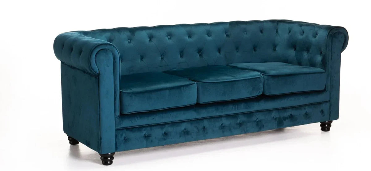 Velvet 3-Seater Sofa