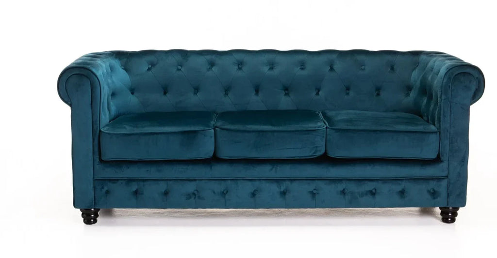 Velvet 3-Seater Sofa