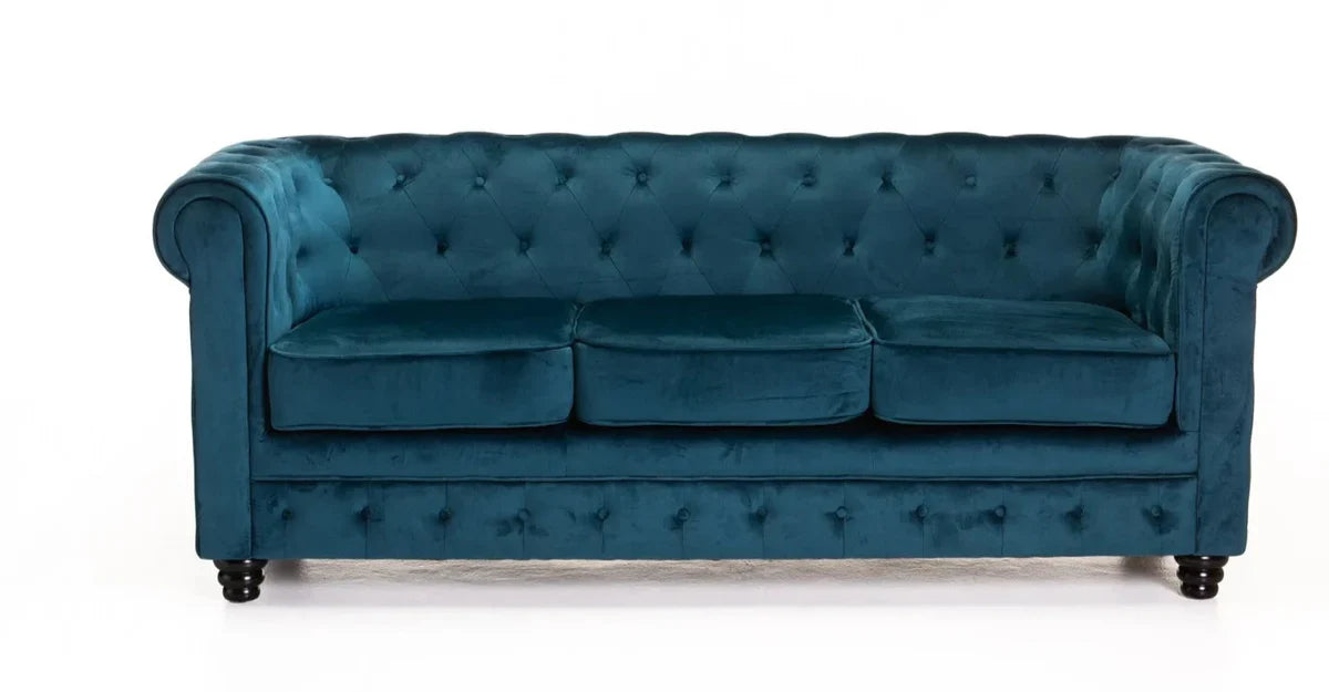Velvet 3-Seater Sofa
