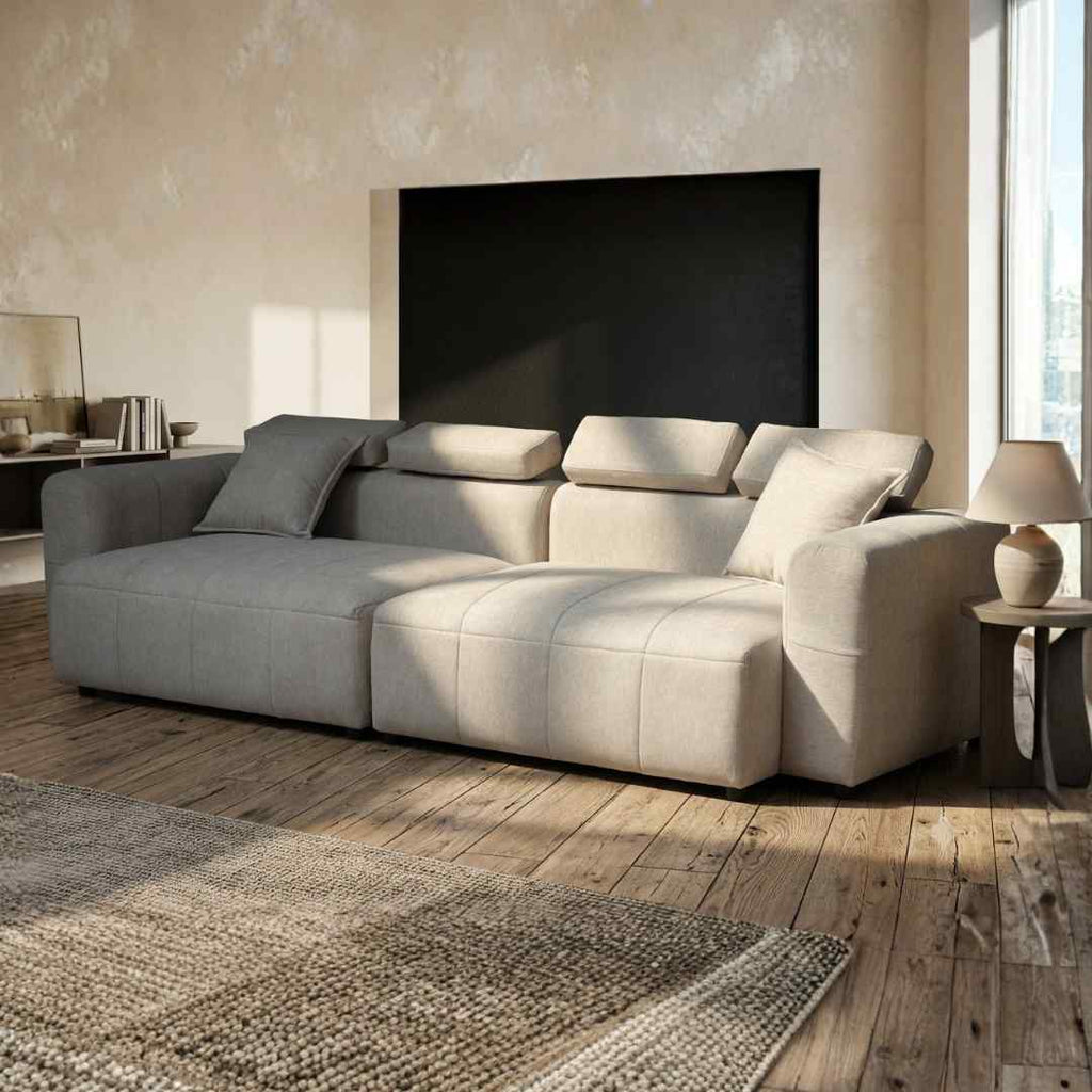 Julian 4 seater sofa with headrests
