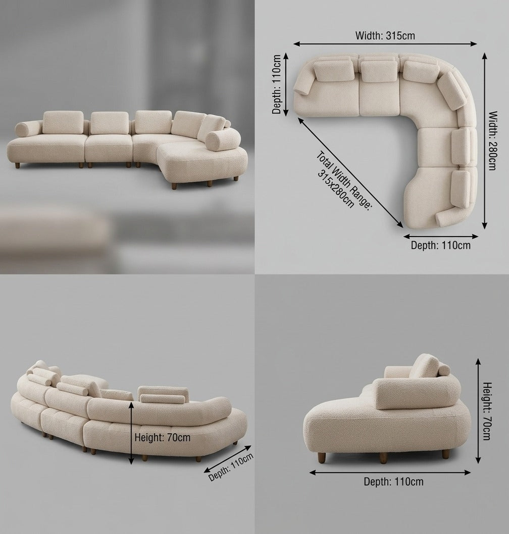 Elaine U Shape Sofa
