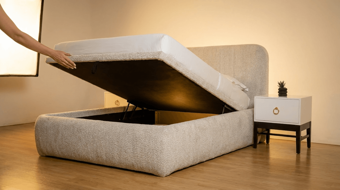 Nara Queen size bed + 2 bedsides
