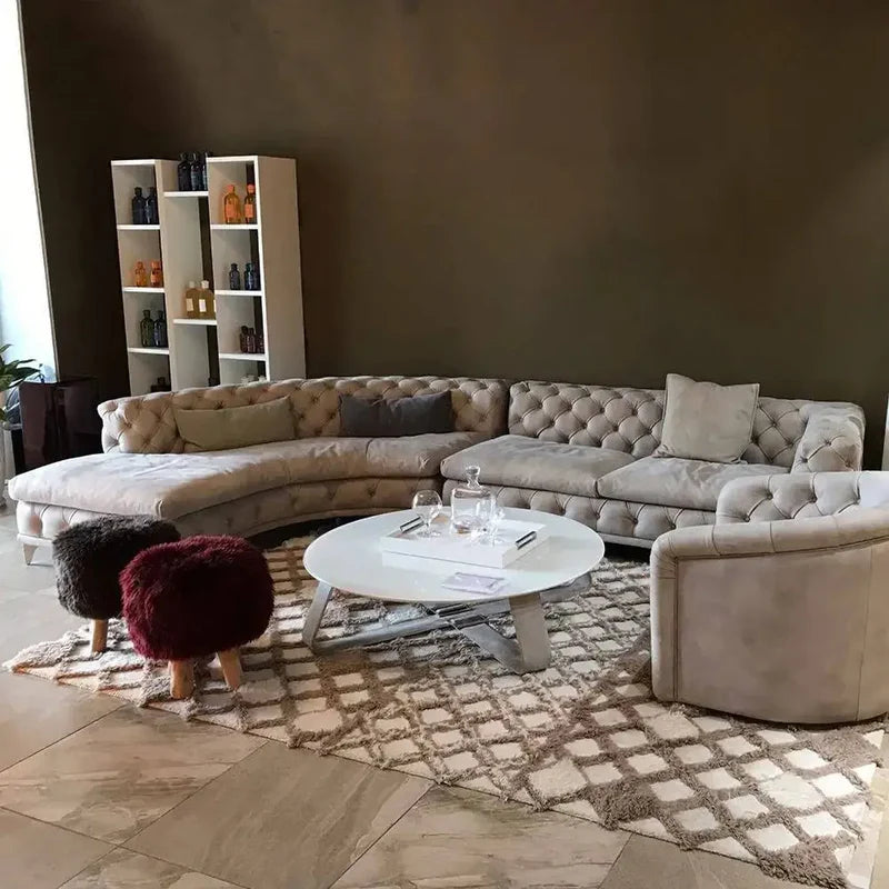 Ferdane L-Shape Sofa + 3 Free Cushions