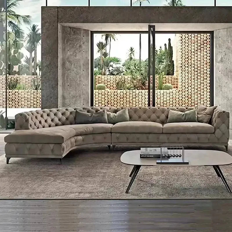 Ferdane L-Shape Sofa + 3 Free Cushions