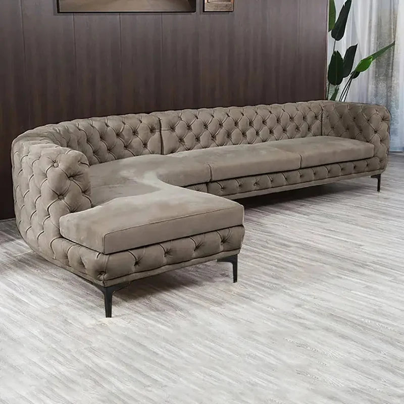 Ferdane L-Shape Sofa + 3 Free Cushions