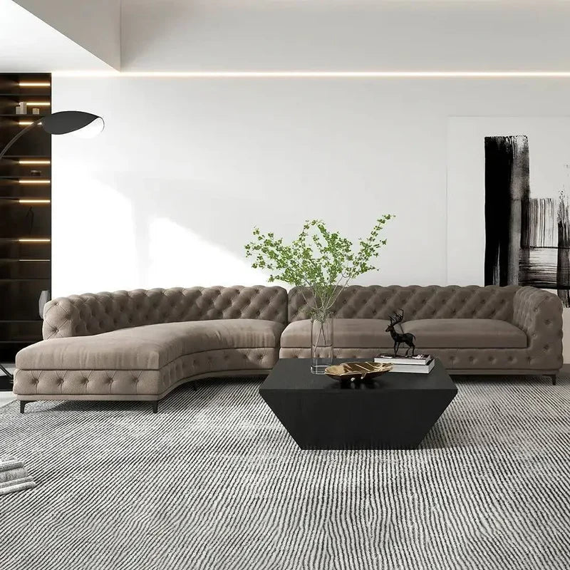 Ferdane L-Shape Sofa + 3 Free Cushions