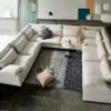 Rachel U Shape Sofa + 3 Free Cushions