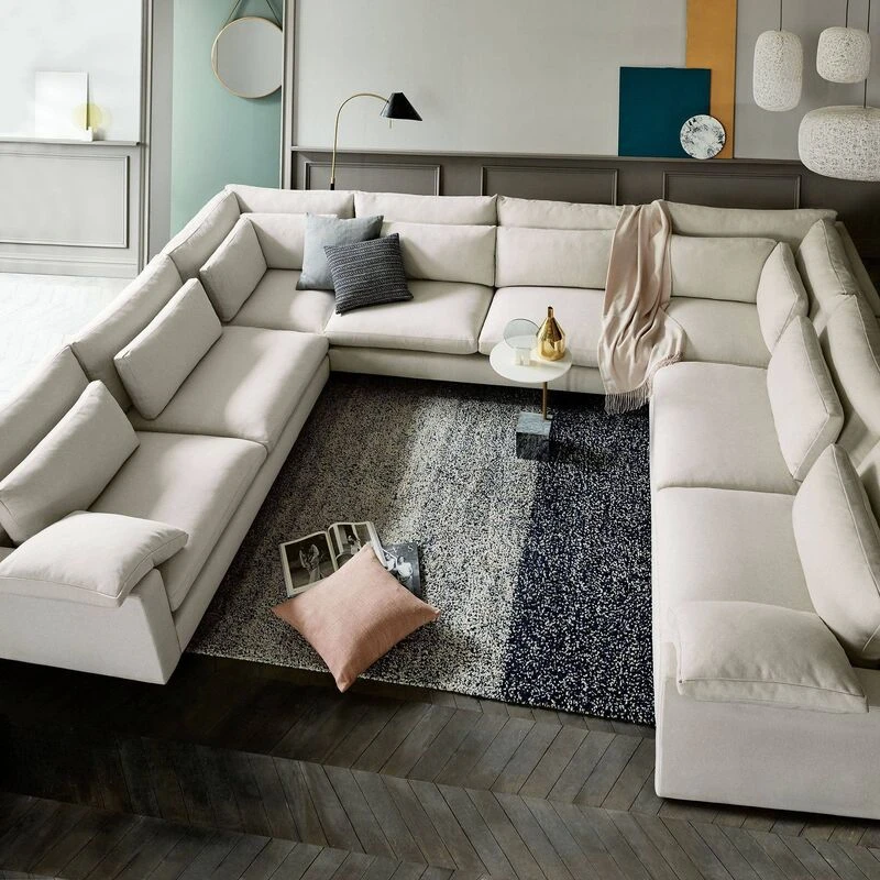 Rachel U Shape Sofa + 3 Free Cushions