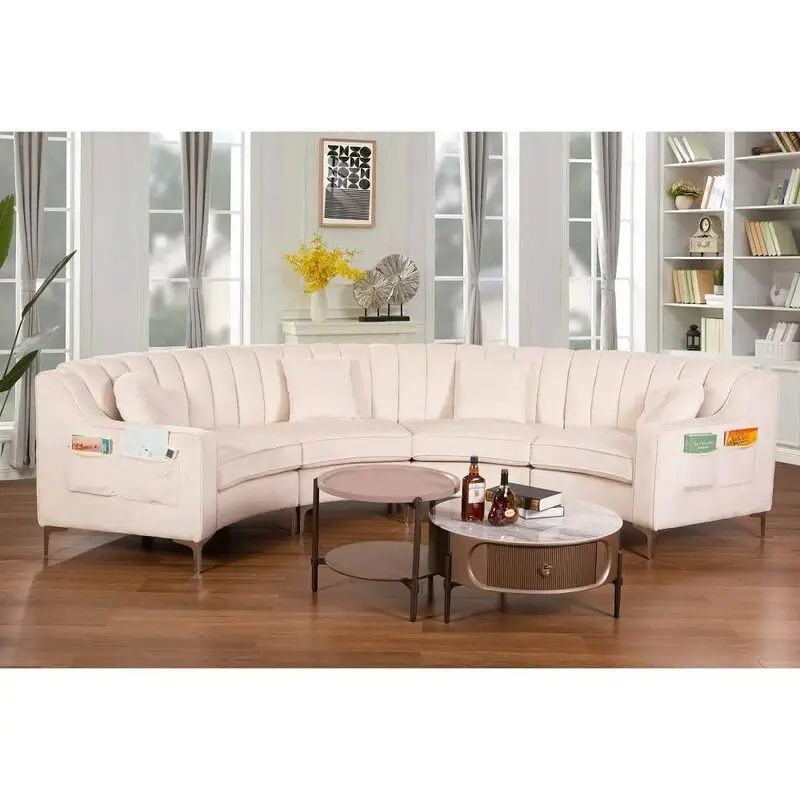 Yasmine U Shape Sofa + 3 Free Cushions