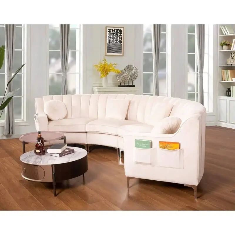Yasmine U Shape Sofa + 3 Free Cushions