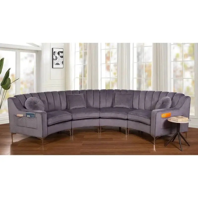 Yasmine U Shape Sofa + 3 Free Cushions