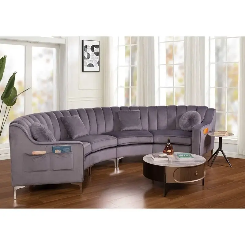Yasmine U Shape Sofa + 3 Free Cushions
