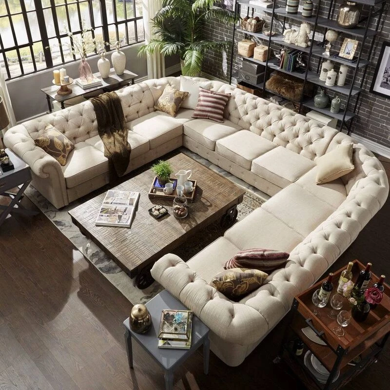 Penelope U Shape Sofa + 3 Free Cushions