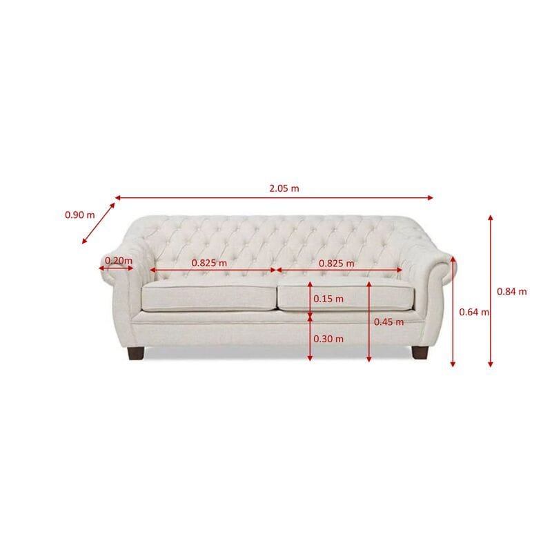Alec 3 Seater Sofa