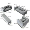 Hannah Living Room Set + 3 Free Cushions