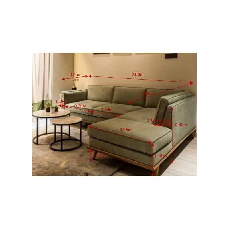 Penelope  L Shape Sofa