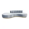 Ulysses 4 Seater Curved Sofa + 3 Free Cushions
